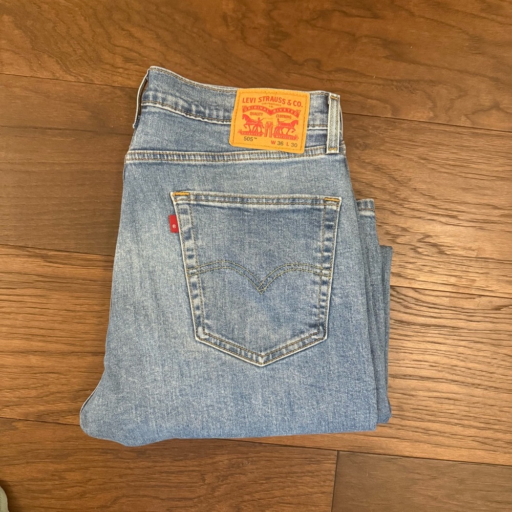 Levi's Men's 505 Blue Jeans 36 x 30